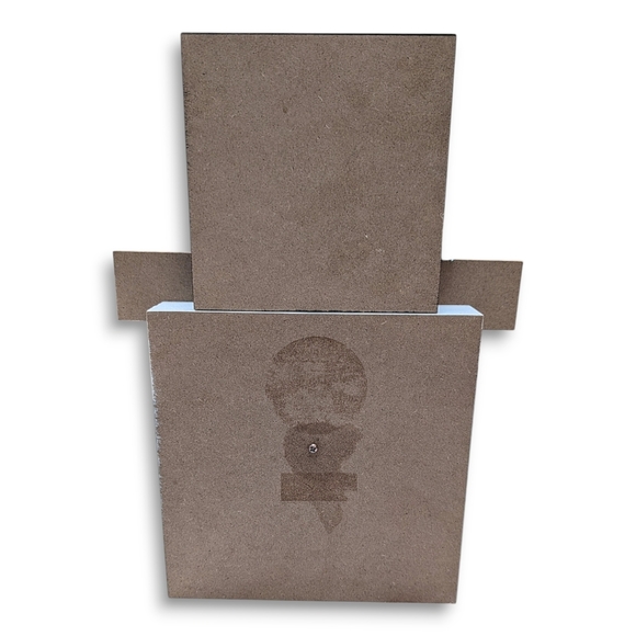 ** SOLD **   Wooden Snowman Days Until Christmas Countdown Decoration - Picture 5 of 13